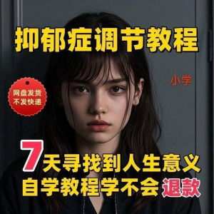 【抑郁症调节教程】2025视频教程新手自学零基础精通教学课程高考-闲鱼虚拟仓
