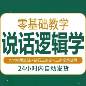 说话逻辑学 说话技巧 口才训练 思维逻辑 学习课程 如何让说话更有逻辑 教程视频-闲鱼虚拟仓
