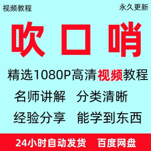 吹口哨教程 全套从入门到精通方法技巧 培训 学习 在线课程全套-闲鱼虚拟仓