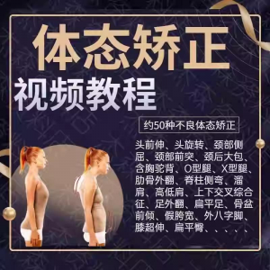 体态矫正课程 运动评估 视频教学课程 健身 身材管理 纠正 锻炼 恢复教程-闲鱼虚拟仓