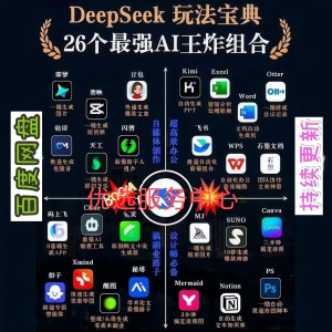 兴趣培训DeepSeek+ai 教程 deepseek使用教程 deepseek赚钱项目-闲鱼虚拟仓