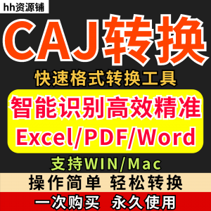 caj文件阅读格式一键转换器工具PDF转word简单转换器格式转换软件-闲鱼虚拟仓