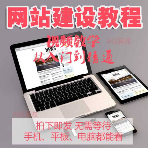 网站建设教程 建站教学网站制作视频搭建网页设计课程-闲鱼虚拟仓