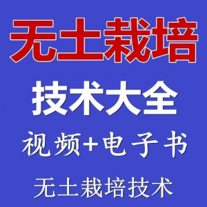 无土栽培教程 蔬菜无土栽培教程原理 无土种植栽培 视频技术资料-闲鱼虚拟仓