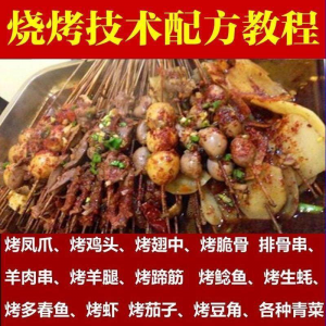 烧烤技术配方 全套视频 教程 配料技巧 制作 培训 教学资料大全-闲鱼虚拟仓