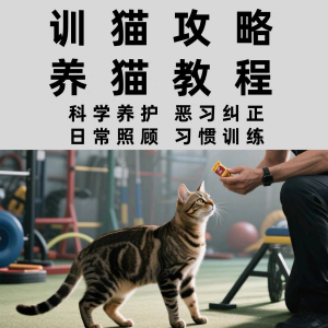 训猫攻略 养猫教程 入门培训教学视频课程驯猫教程家庭养猫指南攻略大全注意事项-闲鱼虚拟仓