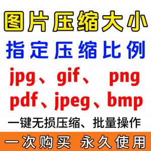 jpg/pdf/gif/png/bmp/jpeg图片图像 照片压缩 修改调整大小无损 批量-闲鱼虚拟仓