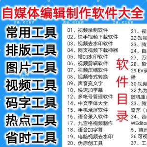 自媒体编辑制作软件 视频剪辑 处理去水印 视频压缩-闲鱼虚拟仓