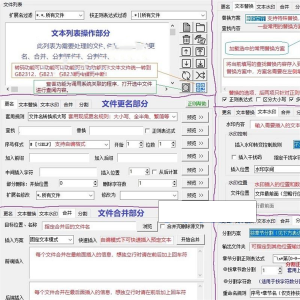 txt文本文件批量处理工具 文档更名 编码转换 替换水印 合并分割工具-闲鱼虚拟仓