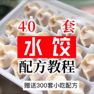 40套水饺技术配方 特制技术视频教程-闲鱼虚拟仓