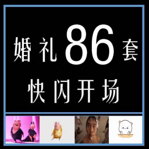婚礼快闪开场PPT模板 中式求婚庆创意搞笑震撼视频制作mv-闲鱼虚拟仓