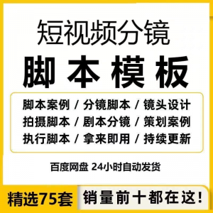 短视频拍摄脚本 分镜头表模板 抖音计划表 剧本拉片 宣传片 策划表格-闲鱼虚拟仓