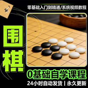 少儿围棋零基础自学课程 视频教程 入门到精通 系统课程 素材资料-闲鱼虚拟仓